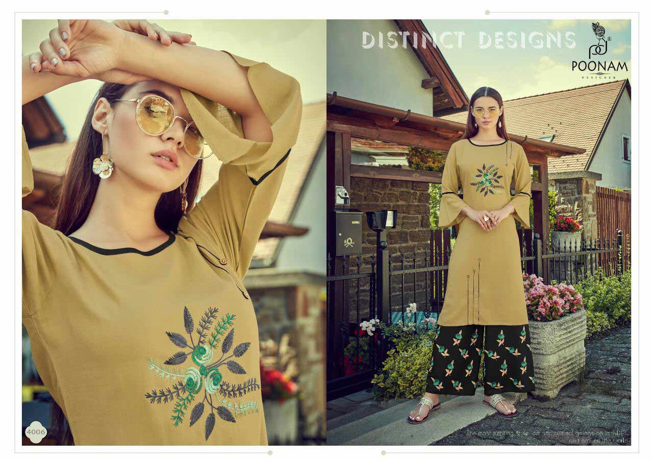 Plazo House Vol-4 Poonam Designer Kurti Sets Plazo House Vol-4 Poonam Designer Kurti Sets